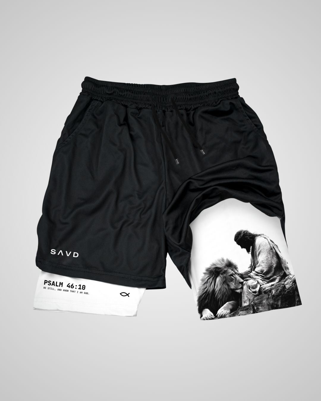 Psalm 46:10 'Be Still' Men's Performance Shorts