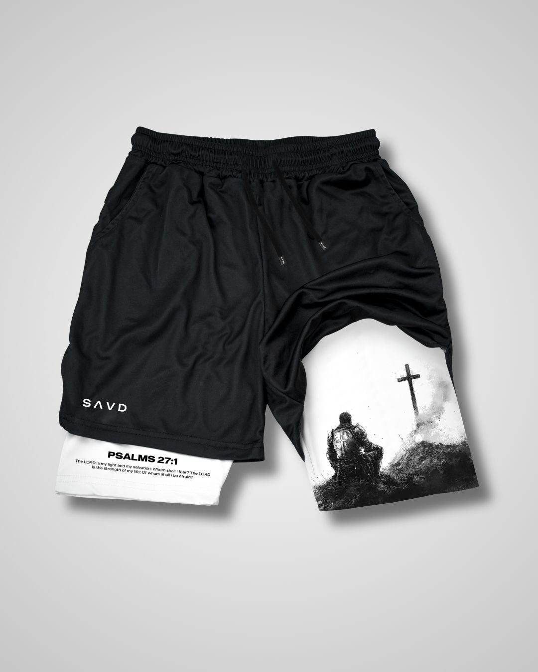 Psalms 27:1 Soldier’s Faith Performance Shorts