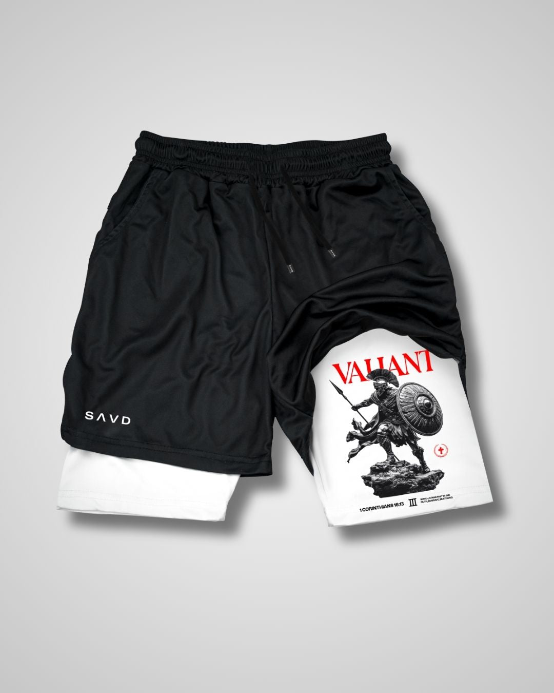1 Corinthians 16:13 ’Valiant’ Youth Performance Shorts