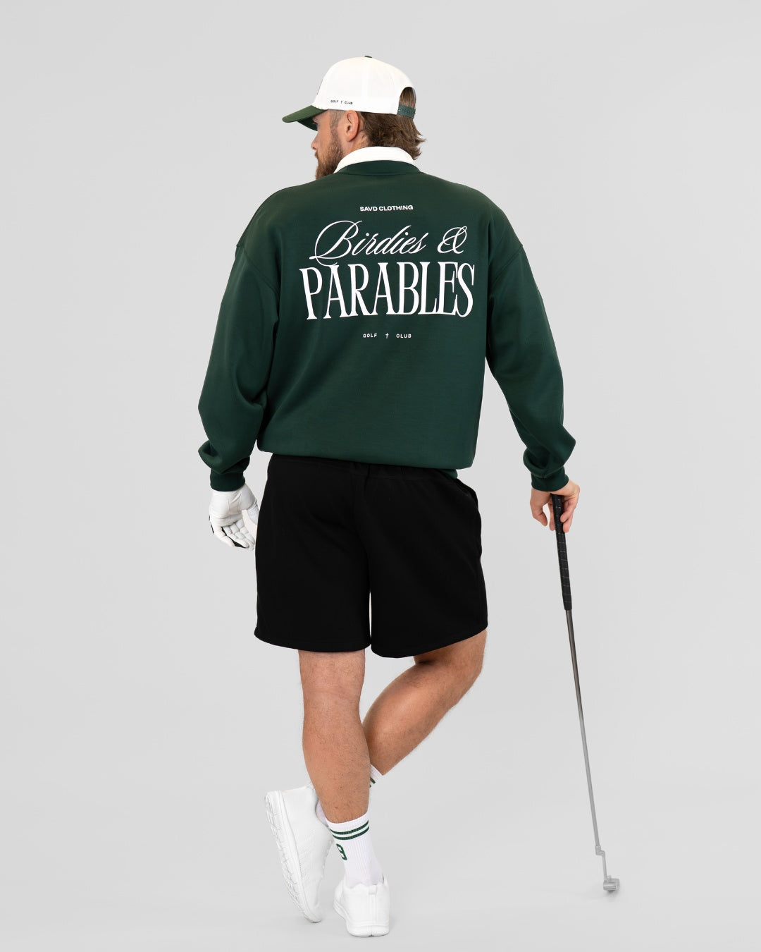 Birdies & Parables Golf Crewneck - Forest Green