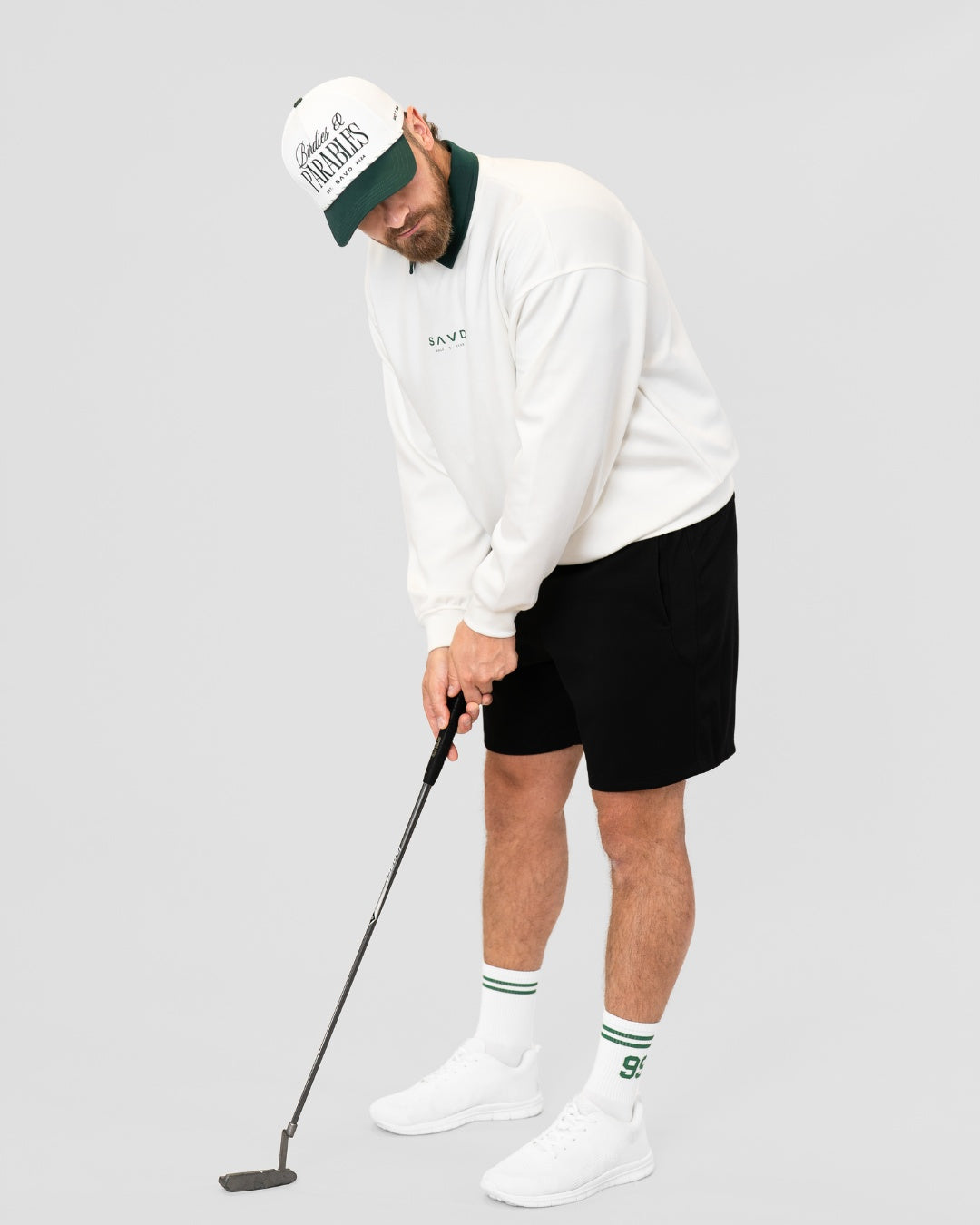 Birdies & Parables Golf Crewneck - OB White