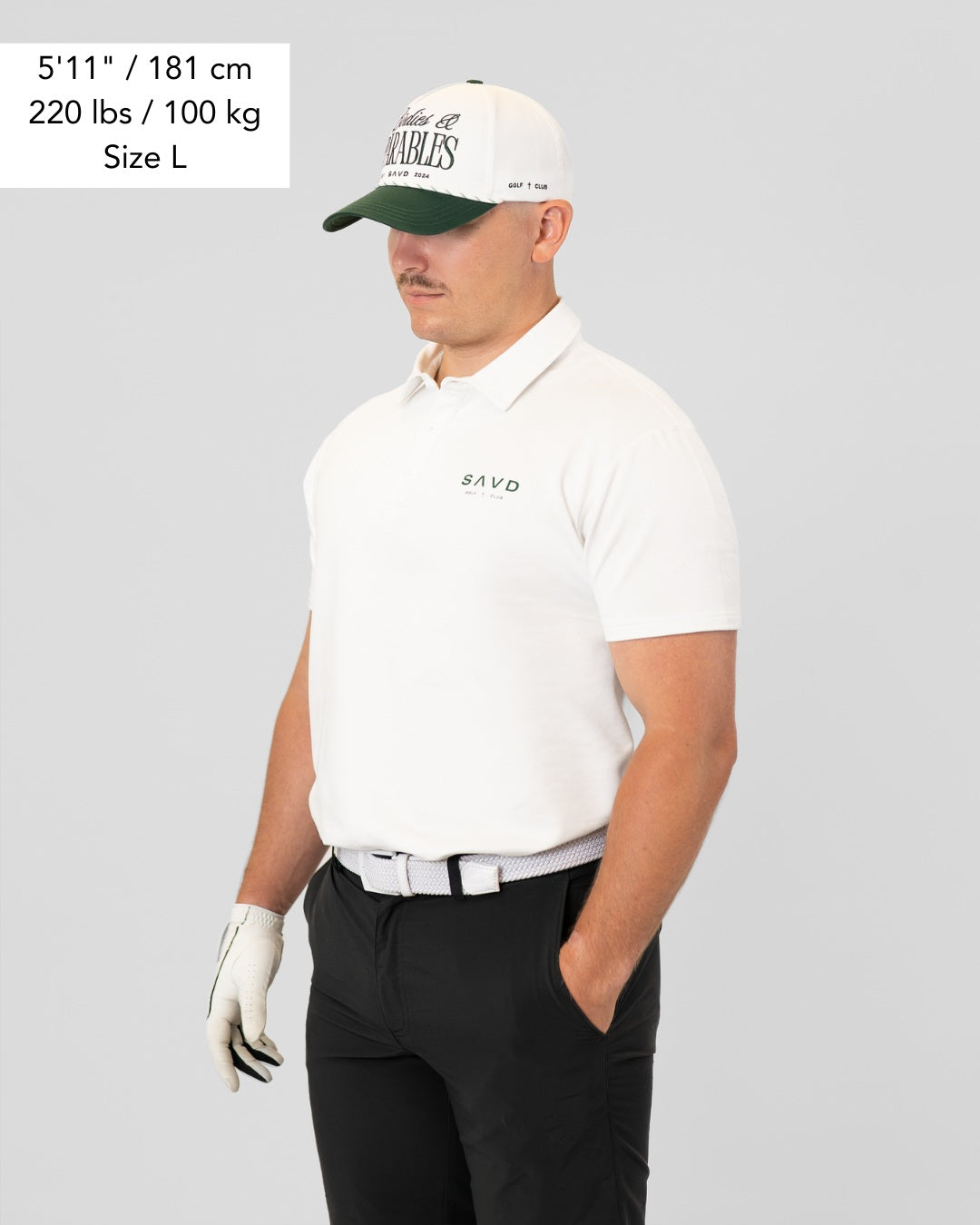 Birdies & Parables Golf Polo - OB White