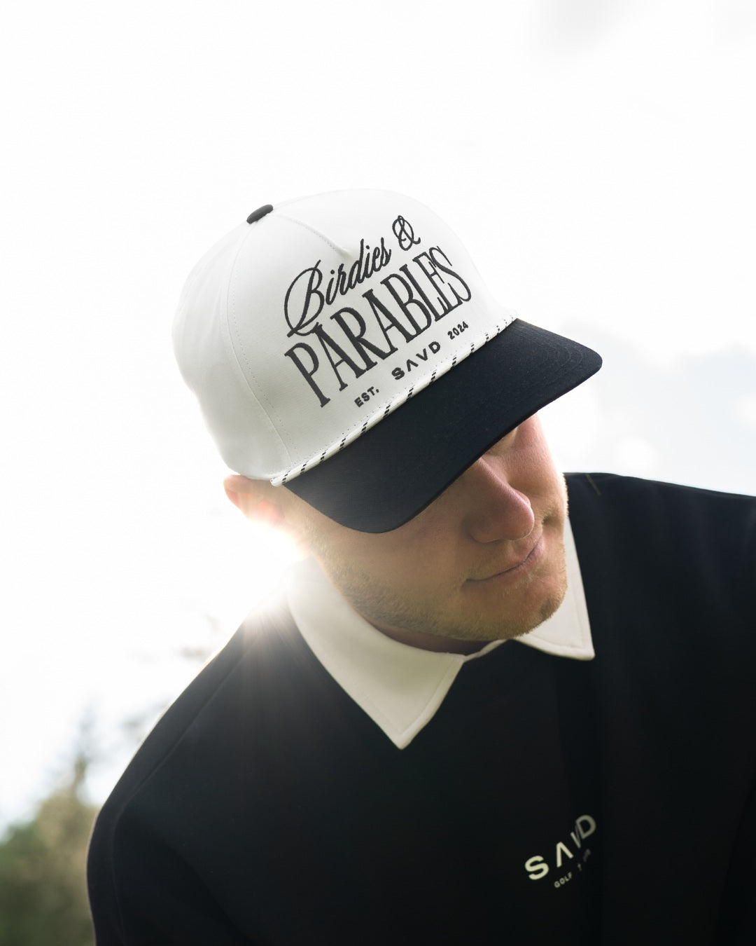 Birdies & Parables Golf Rope Hat - Black