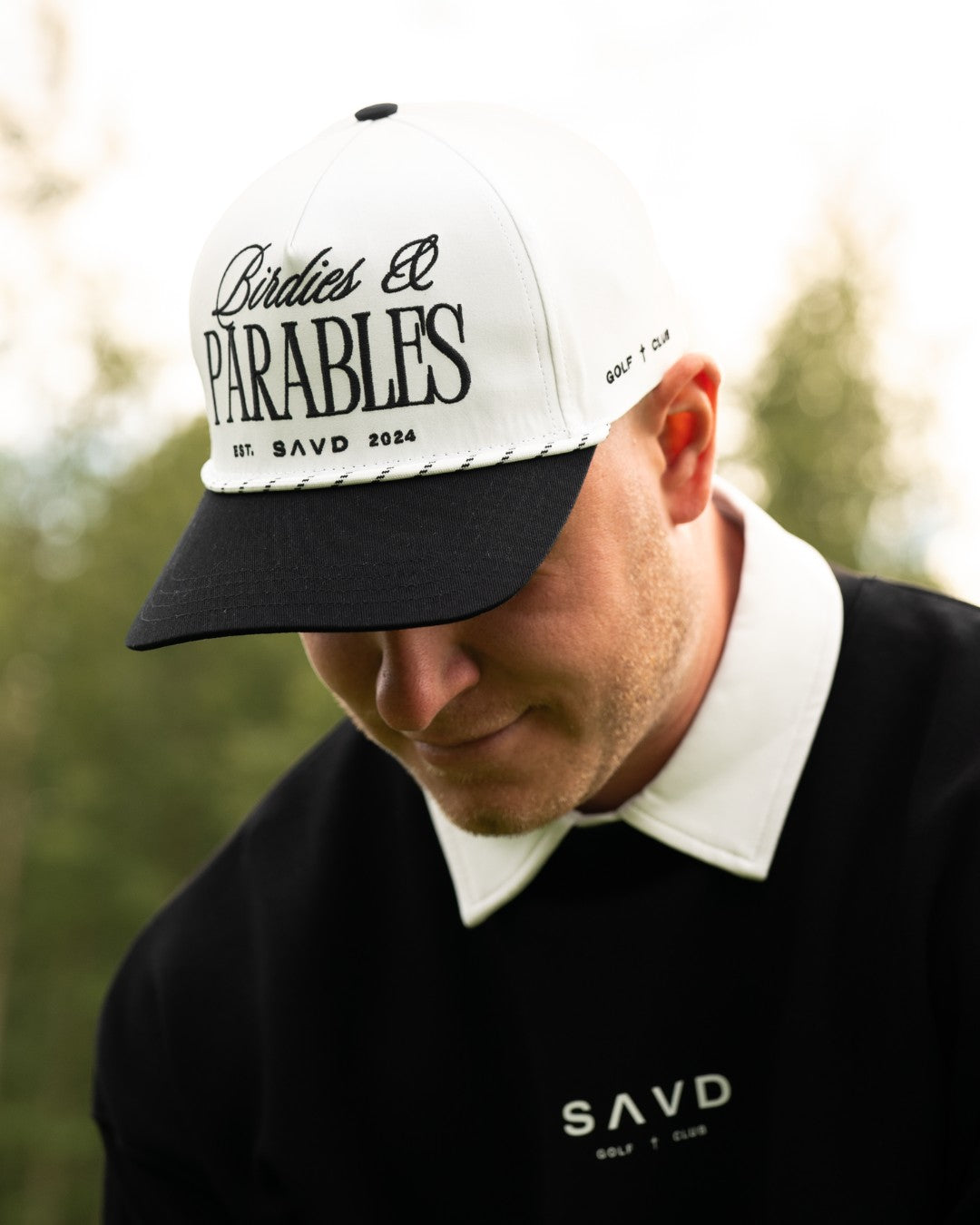 Birdies & Parables Golf Rope Hat - Black