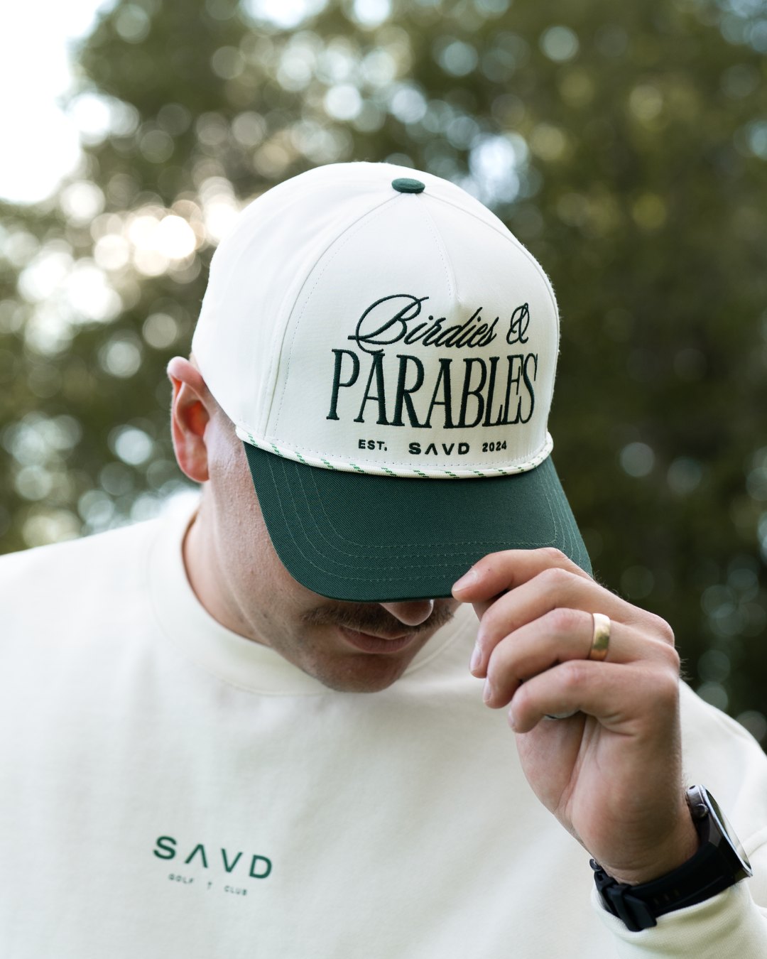 Birdies & Parables Golf Rope Hat - Green