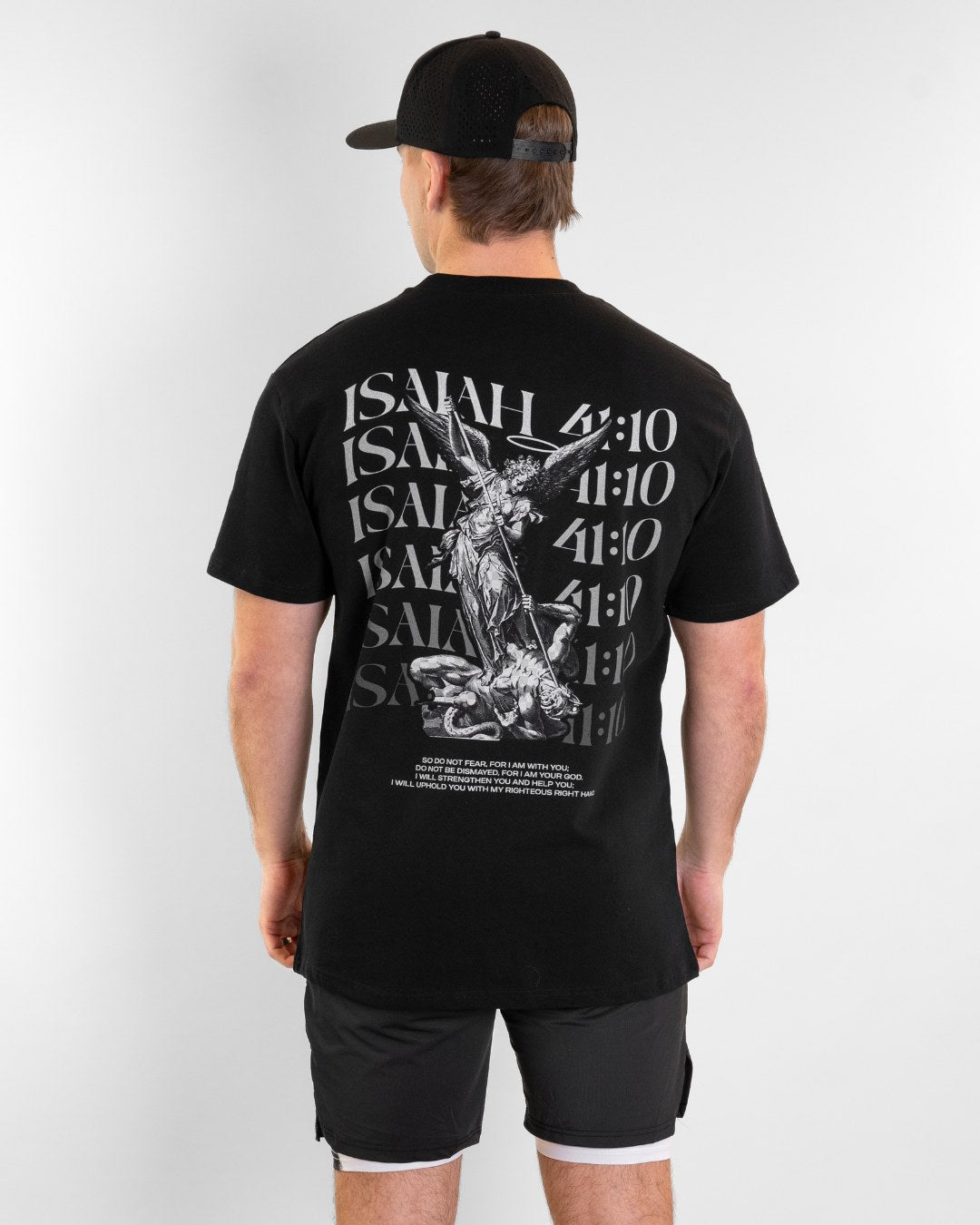Isaiah 41:10 Angel and Devil Oversized T-Shirt