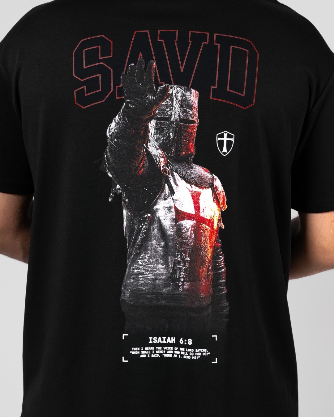Isaiah 6:8 'Courage' Men's Oversized T-Shirt