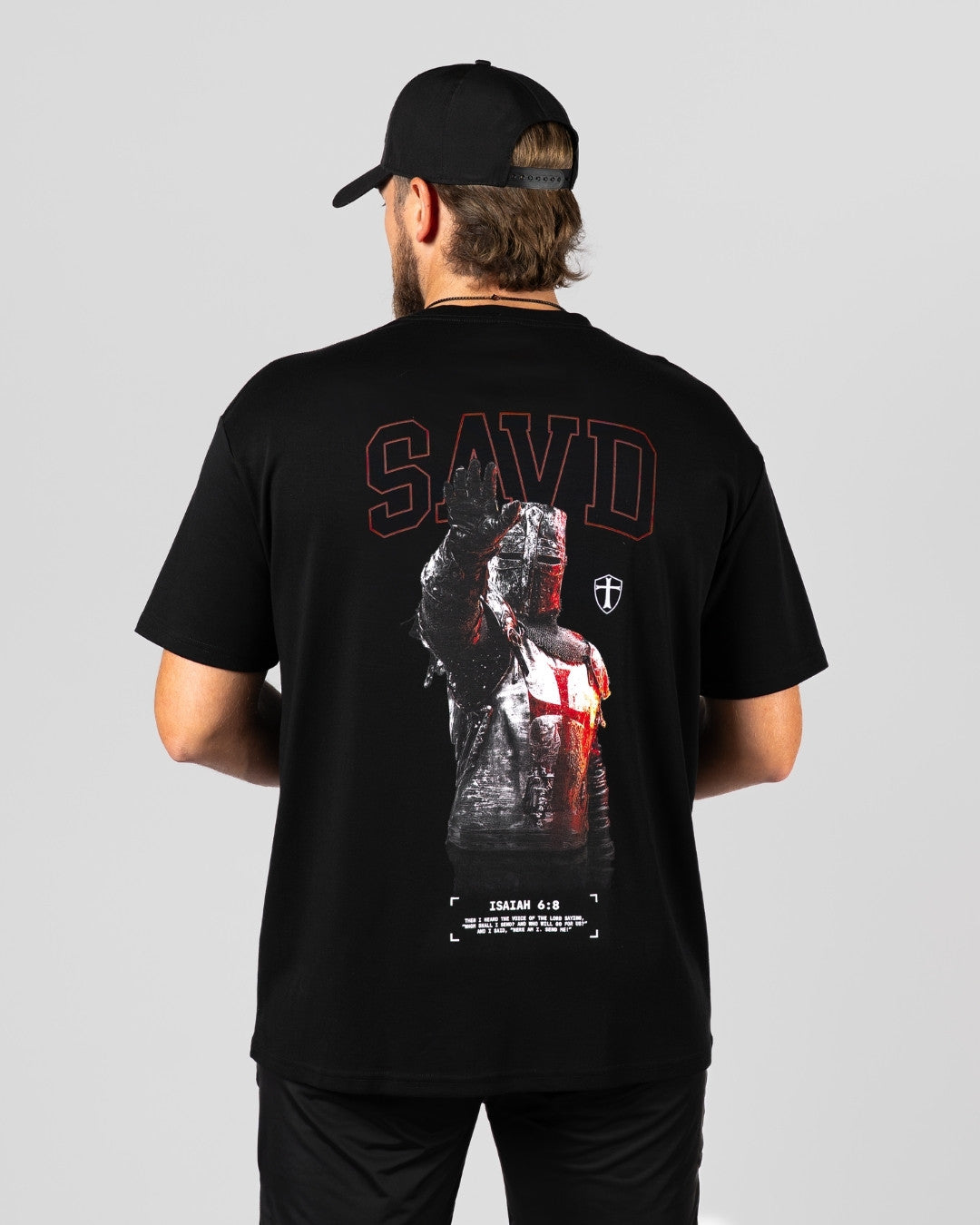 Isaiah 6:8 'Courage' Men's Oversized T-Shirt
