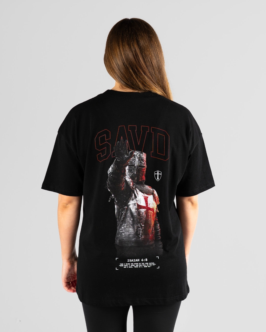 Isaiah 6:8 'Courage' Women's Oversized T-Shirt