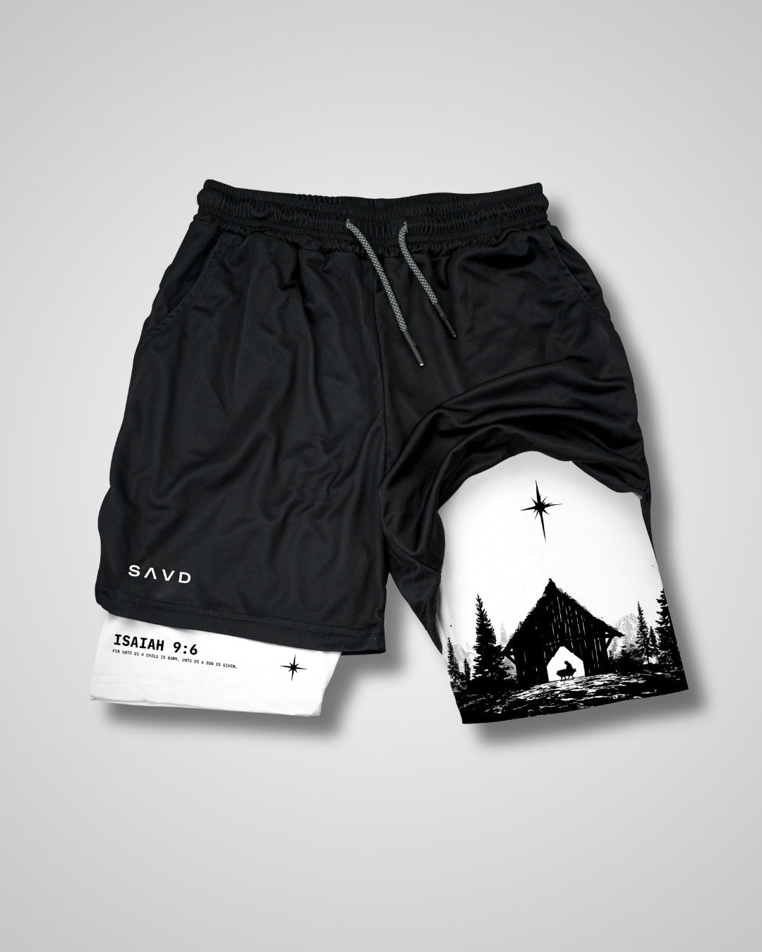 Isaiah 9:6 'The Bethlehem Star' Men's Performance Shorts