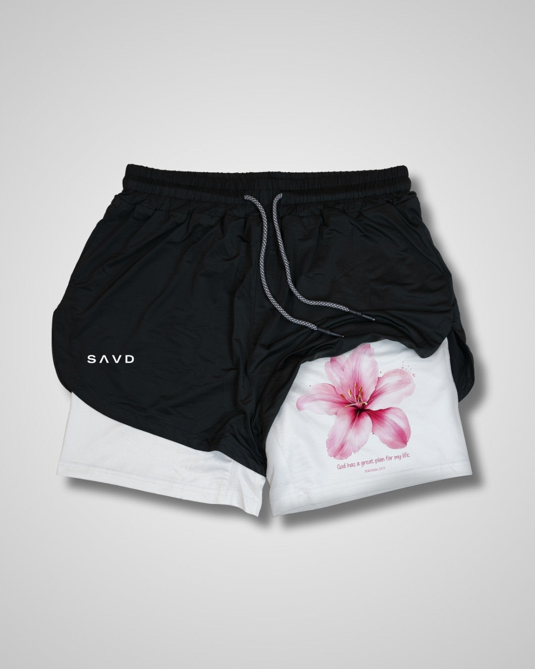Jeremiah 29:11 'Flower of Hope' Girls Performance Shorts