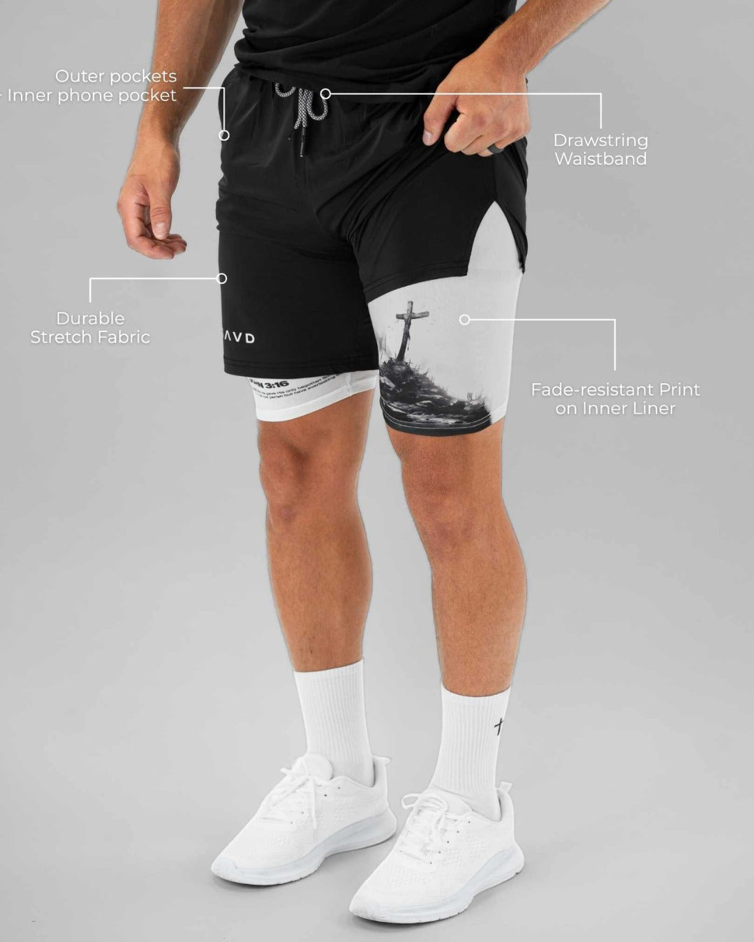 Johannes 3:16 De Cross Performance Shorts