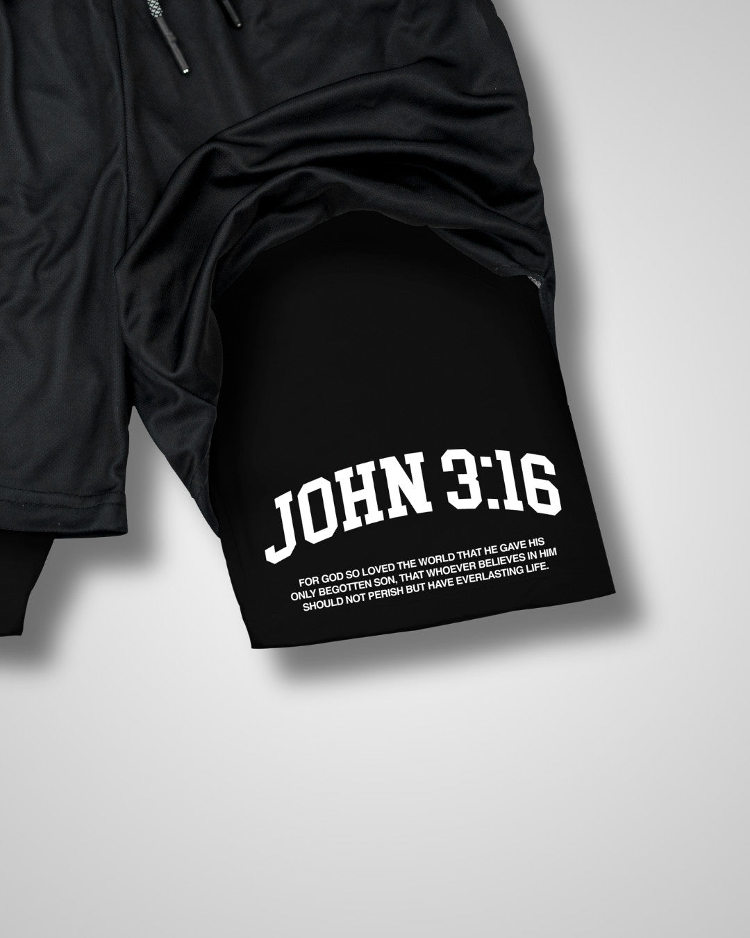John 3:16 ’College Scripture’ Men’s Performance Shorts