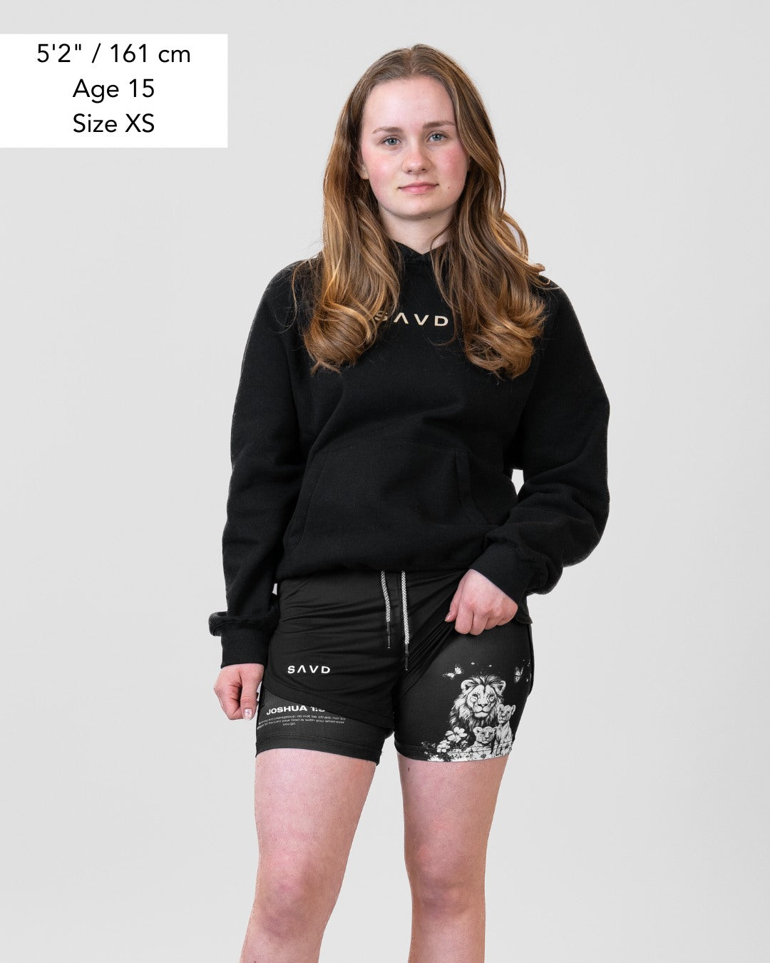 Joshua 1:9 'Protector's Heart' Girls Performance Shorts