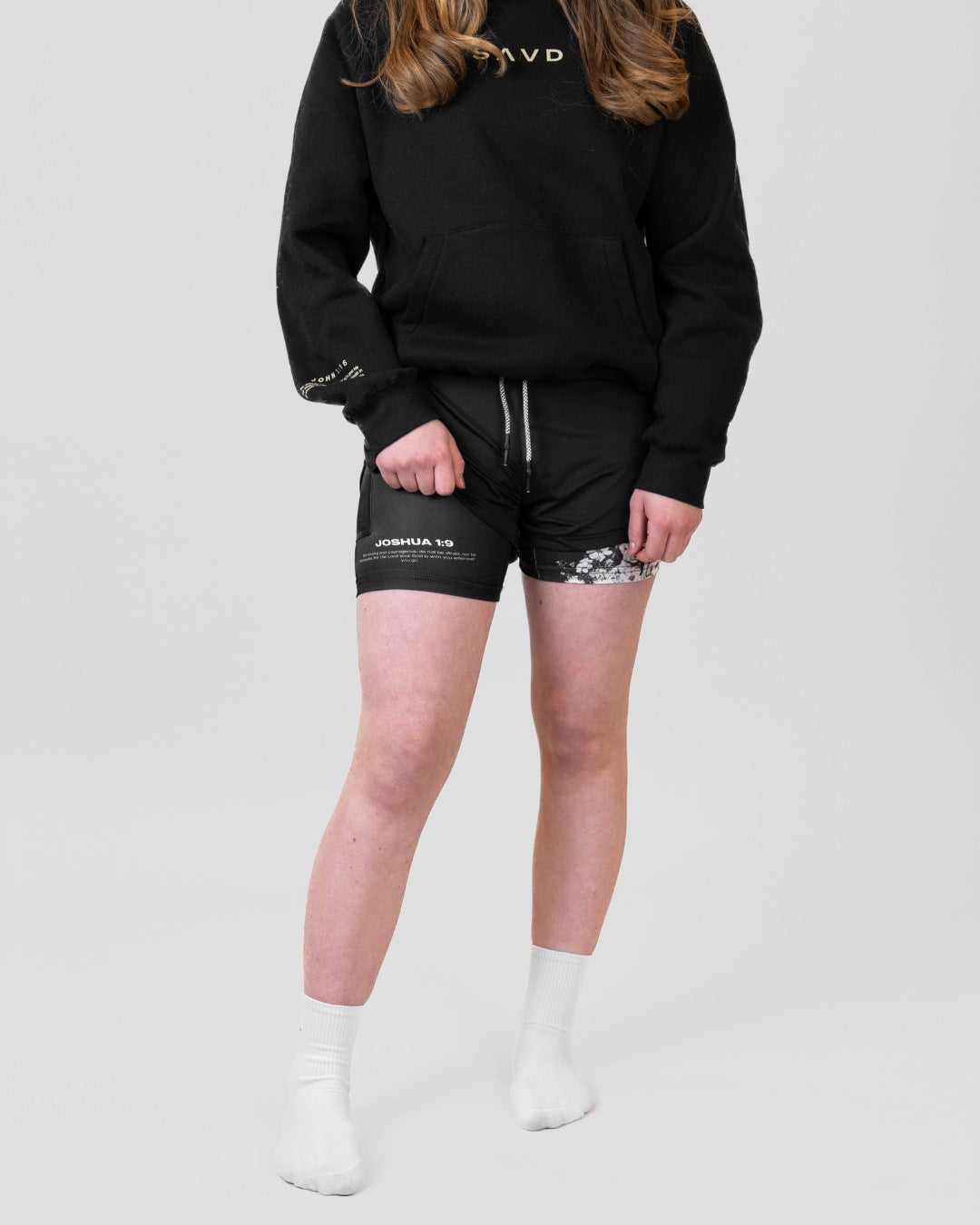Joshua 1:9 'Protector's Heart' Girls Performance Shorts