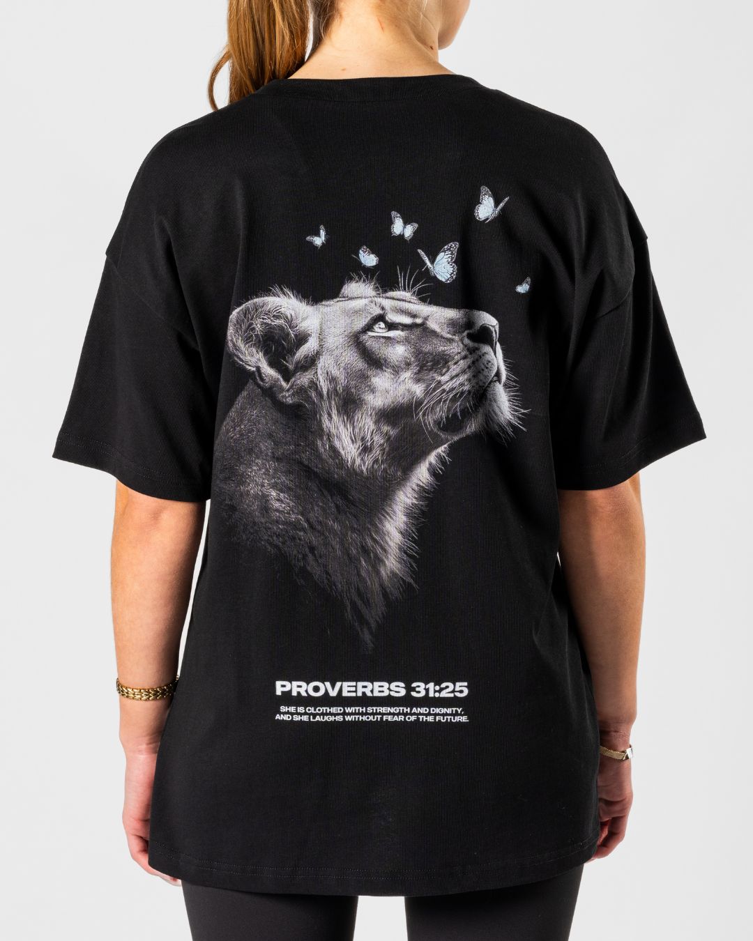 Proverbs 31:25 ’Clothed in Strength’ Women’s Oversized T-Shirt