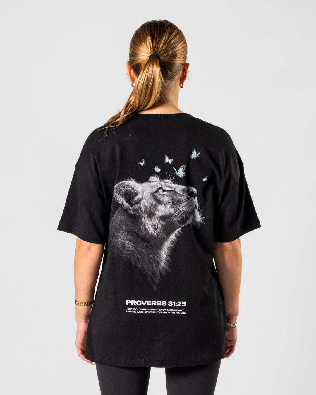 Proverbs 31:25 ’Clothed in Strength’ Women’s Oversized T-Shirt