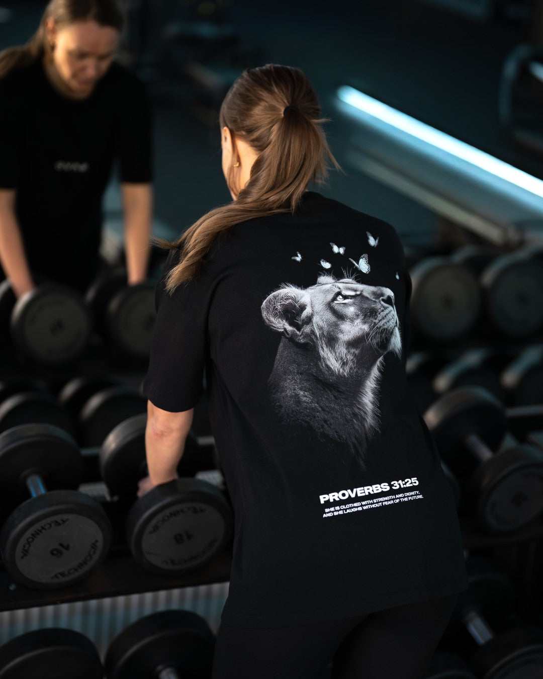 Proverbs 31:25 ’Clothed in Strength’ Women’s Oversized T-Shirt