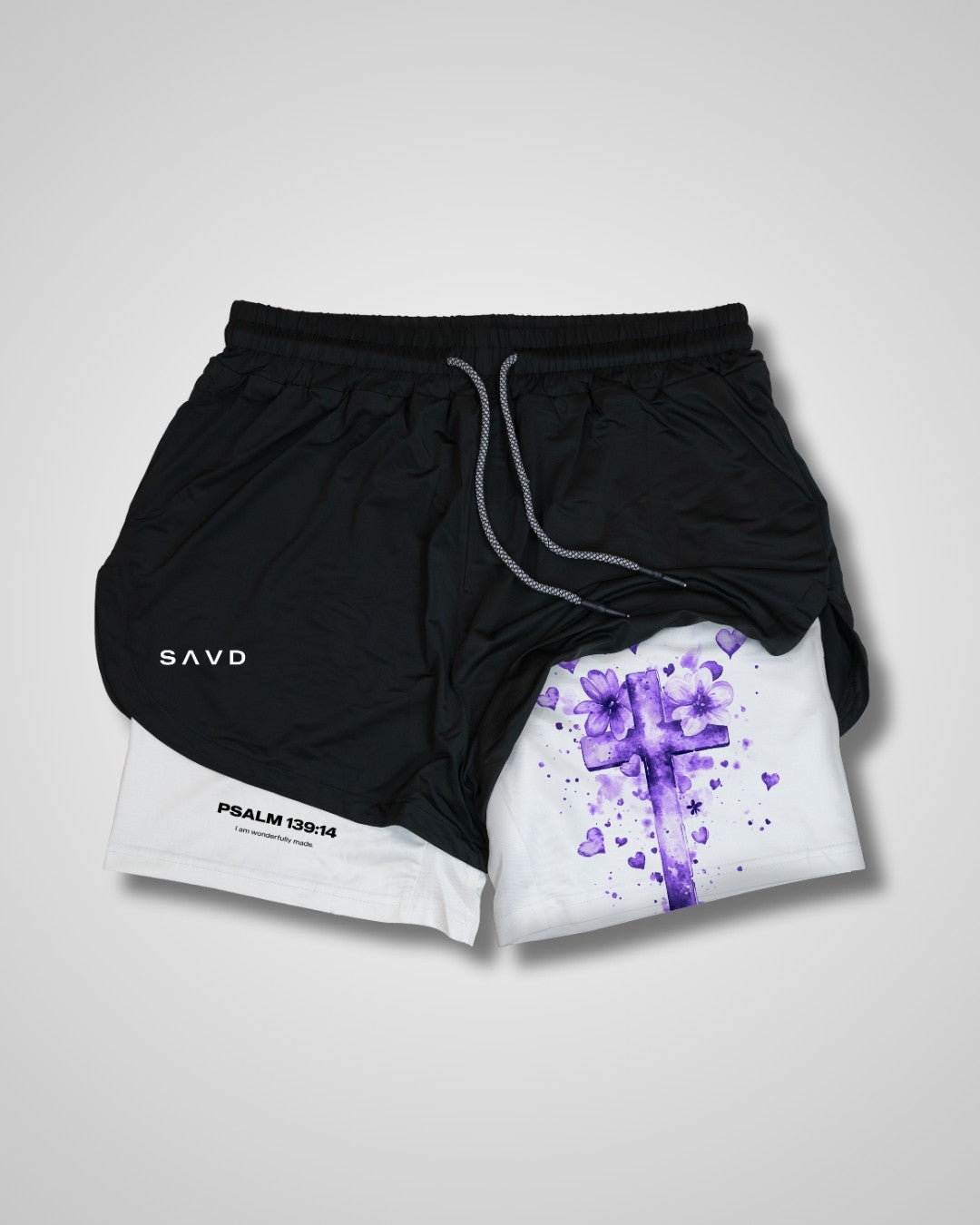 Psalm 139:14 'Wonderfully Made' Girls Performance Shorts