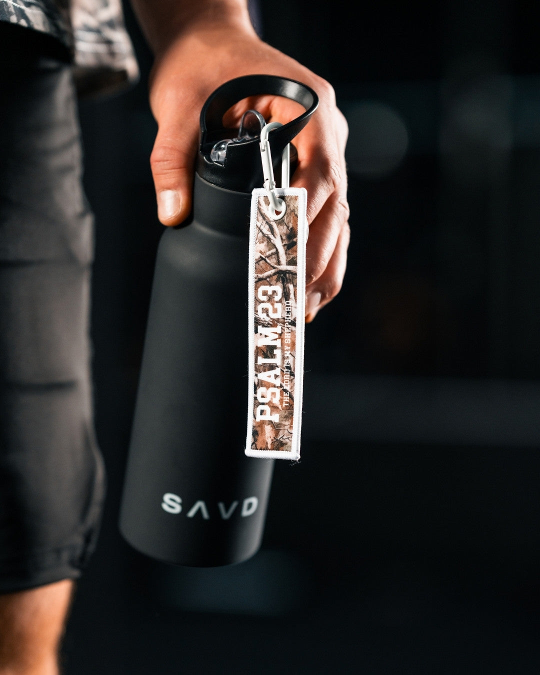 Psalm 23 Camo Keychain - Oakwood