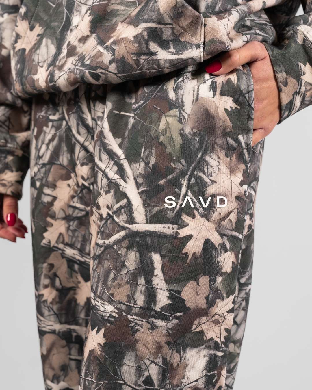 SAVD Straight Camo Joggers - Oakwood
