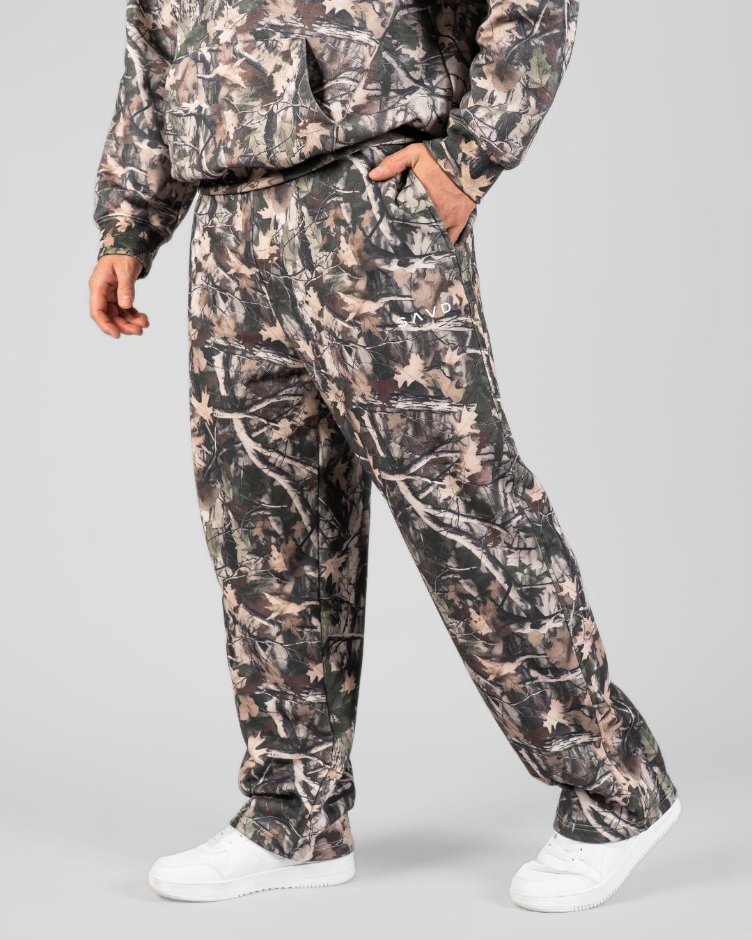 SAVD Straight Camo Joggers - Oakwood