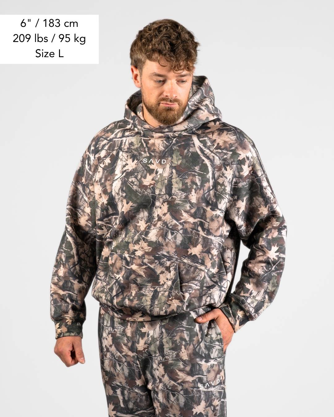 Psalm 23 Oversized Camo Hoodie - Oakwood