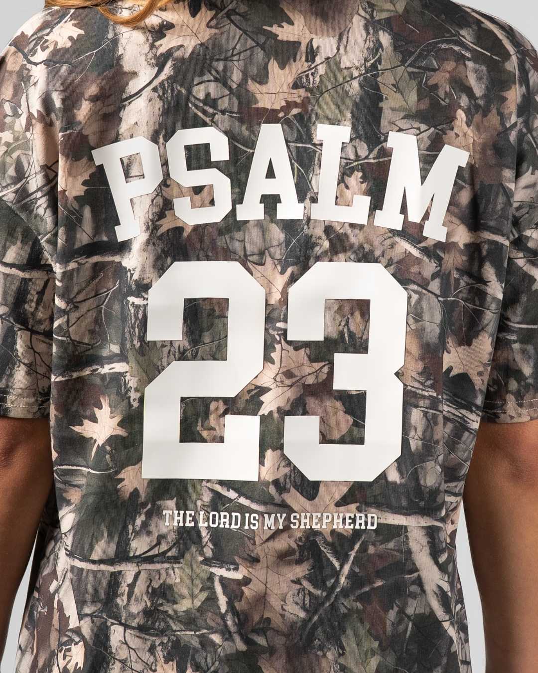 Psalm 23 Women's Oversized Camo T-shirt - Oakwood