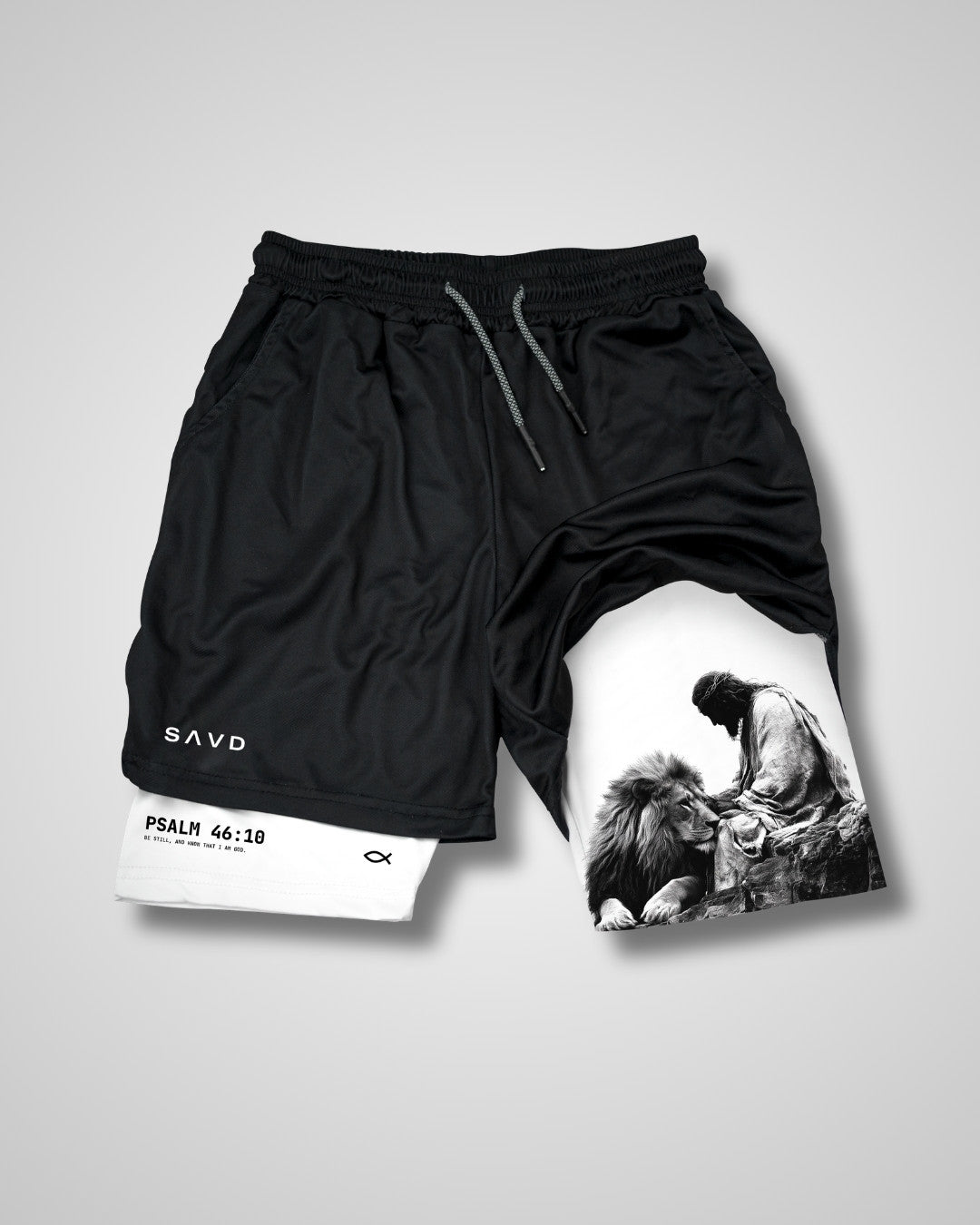 Psalm 46:10 'Be Still' Men's Performance Shorts