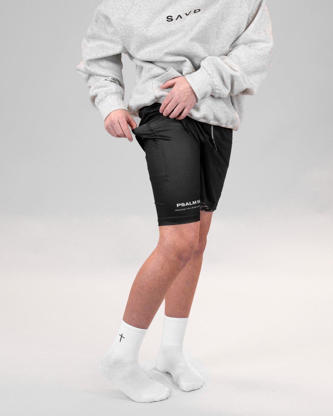 Psalm 56:3 'Cross' Youth Performance Shorts