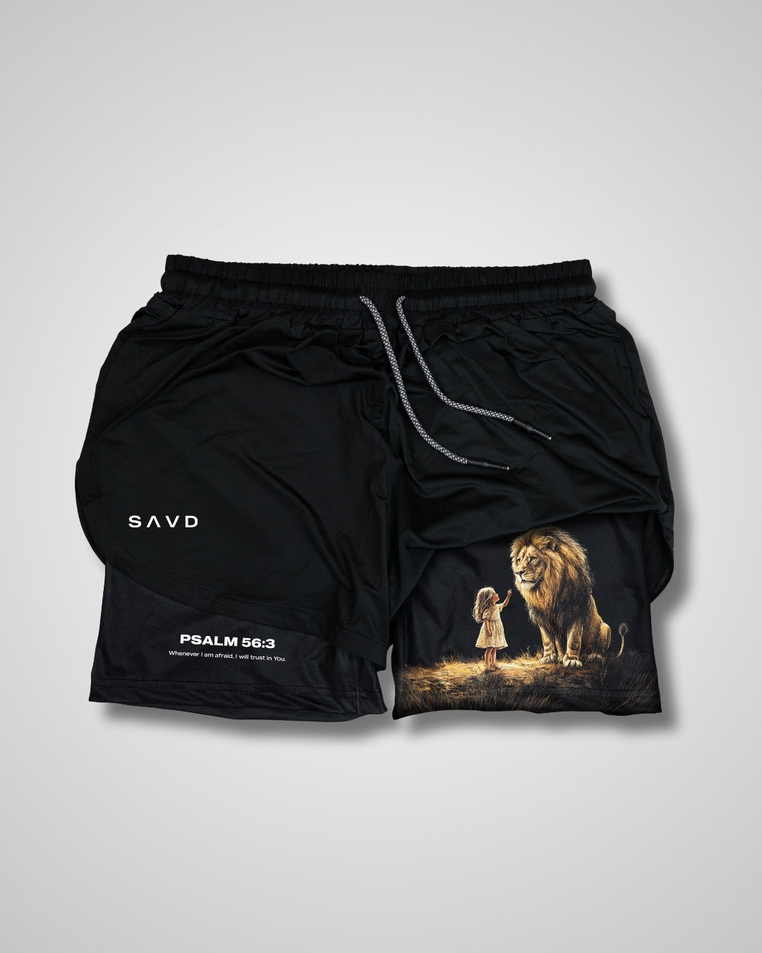 Psalm 56:3 'Fearless Trust' Girls Performance Shorts