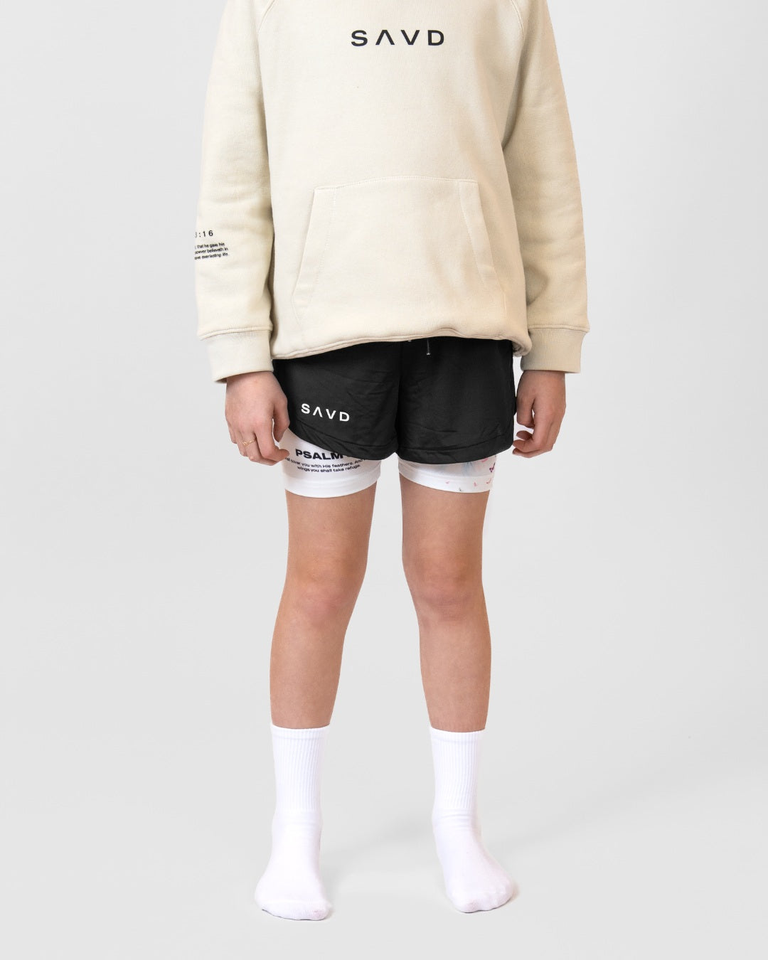 Psalm 91:4 'Under His Wings' Girls Performance Shorts