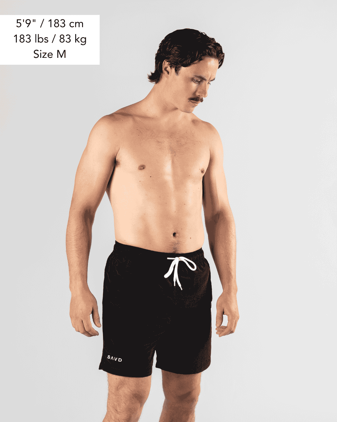 SAVD John 3:16 Swim Trunks - Black