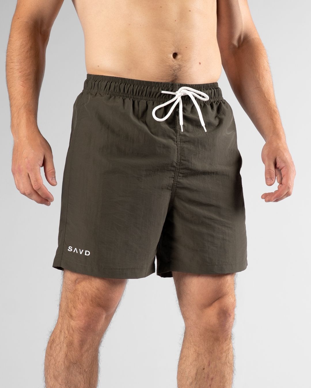 SAVD John 3:16 Swim Trunks - Khaki Green
