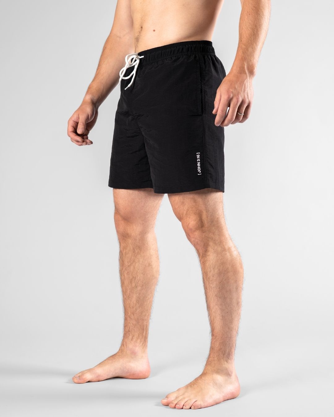 SAVD John 3:16 Swim Trunks - Black