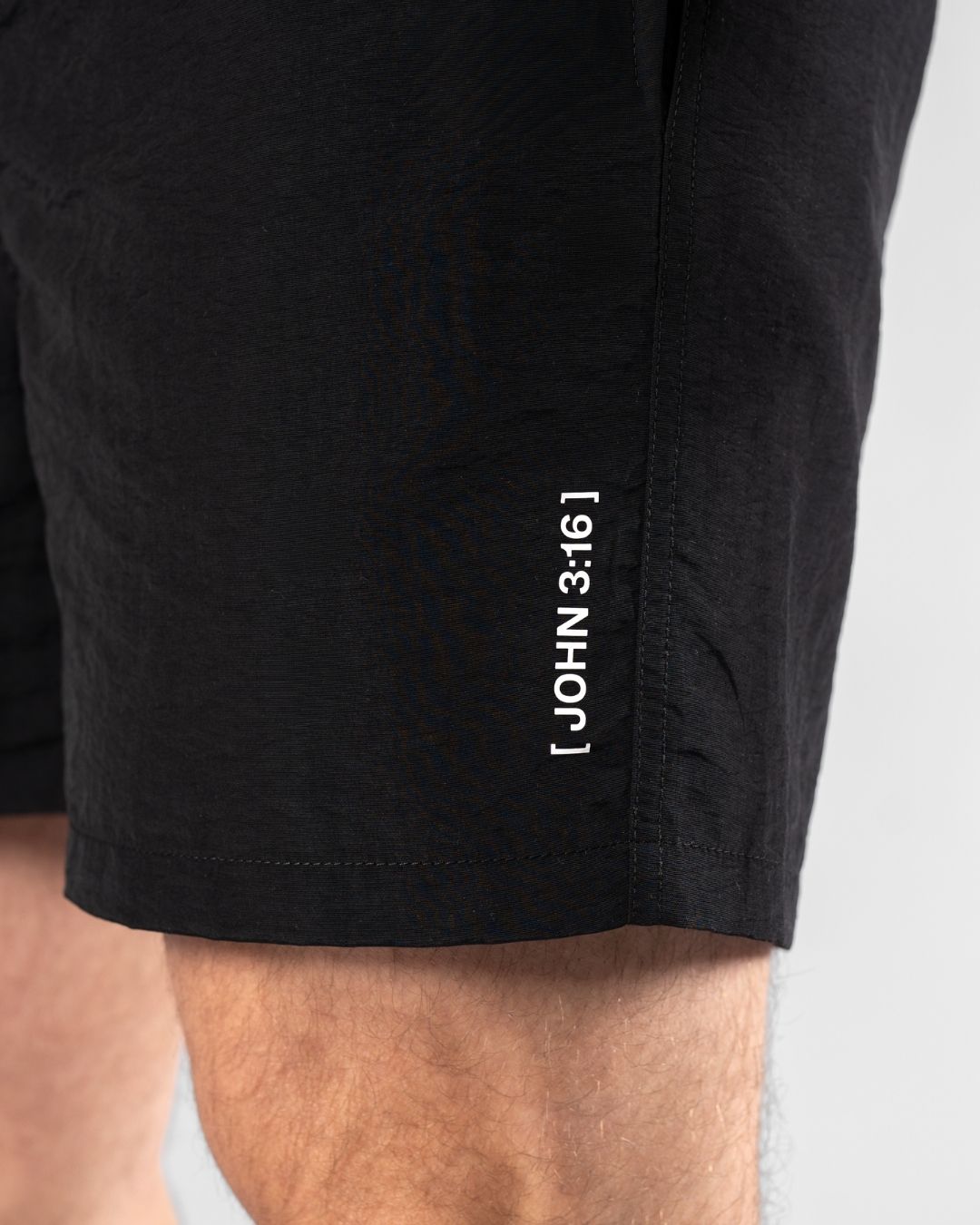 SAVD John 3:16 Swim Trunks - Black