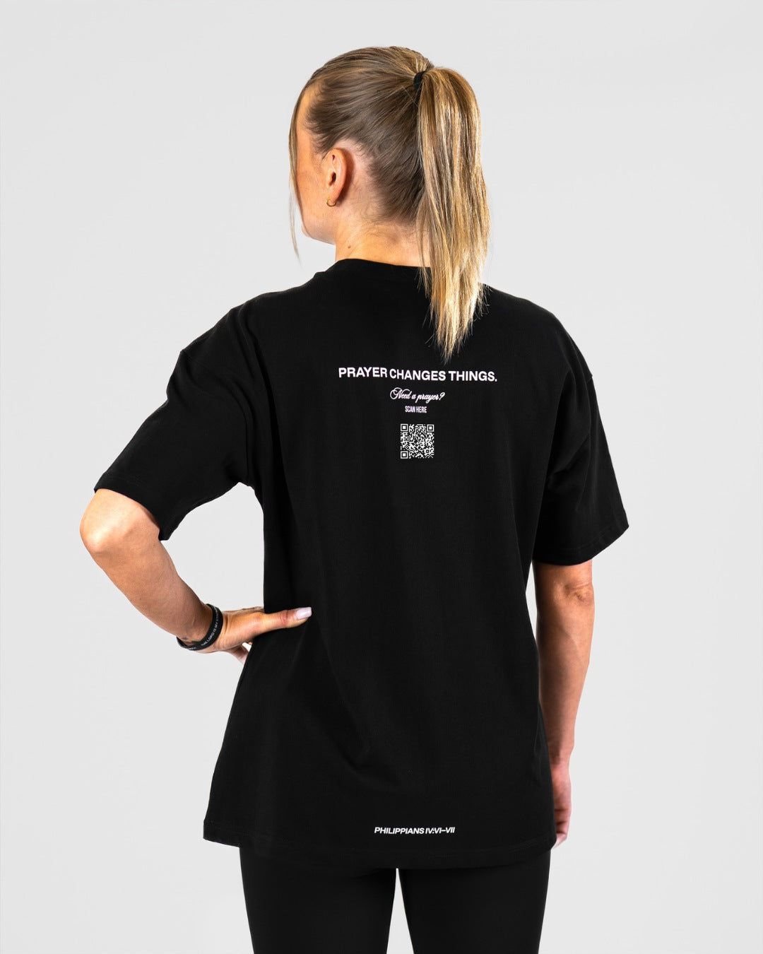 SAVD Prayer Womens Oversized T-shirt