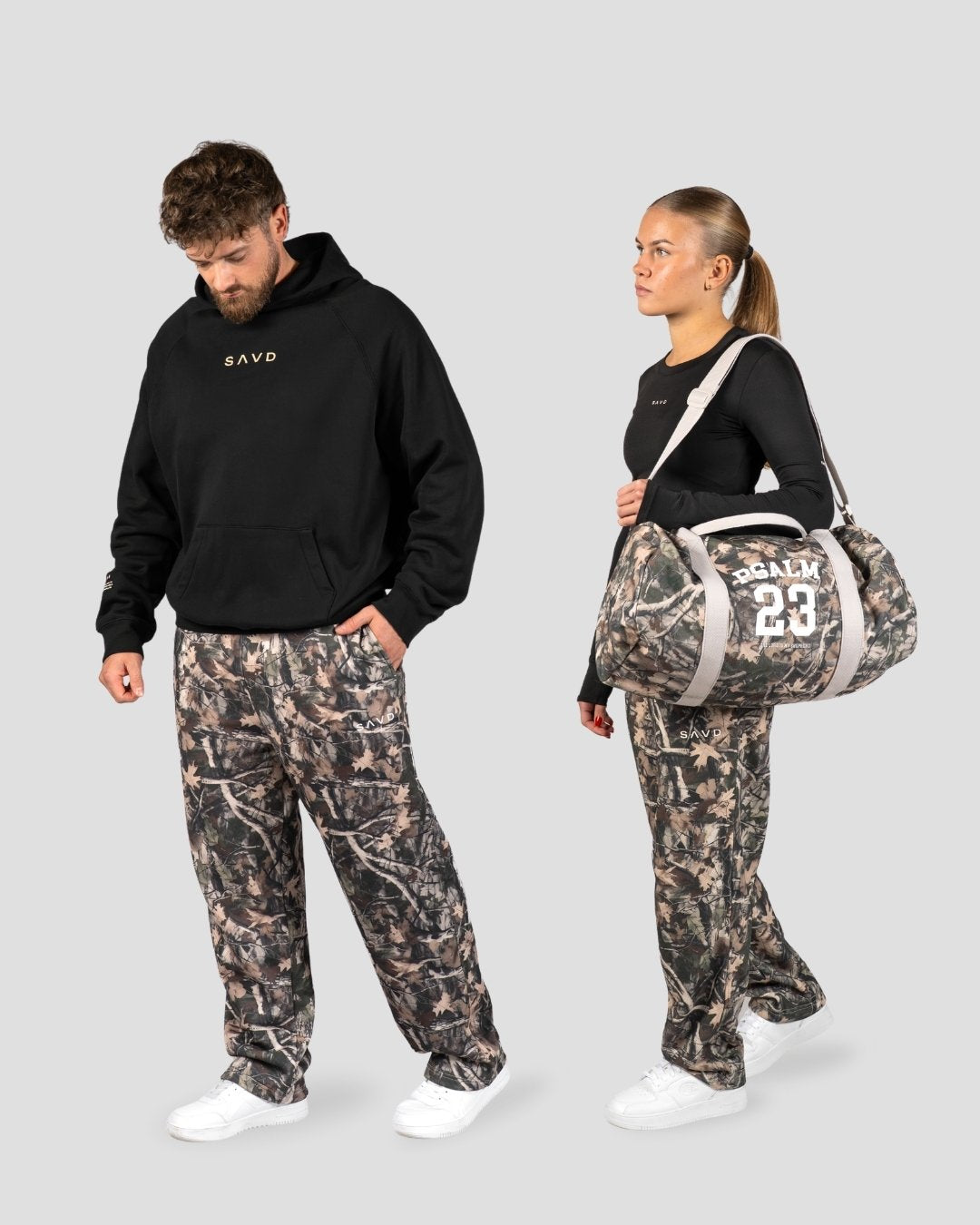 SAVD Straight Camo Joggers - Oakwood