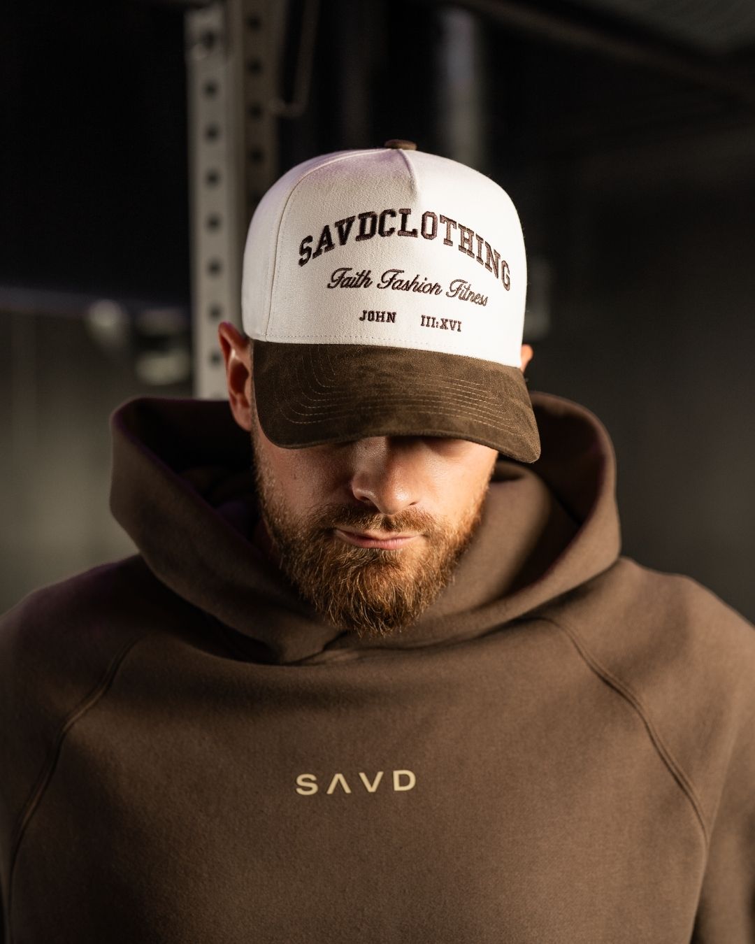 SAVD Suede Snapback - Brown