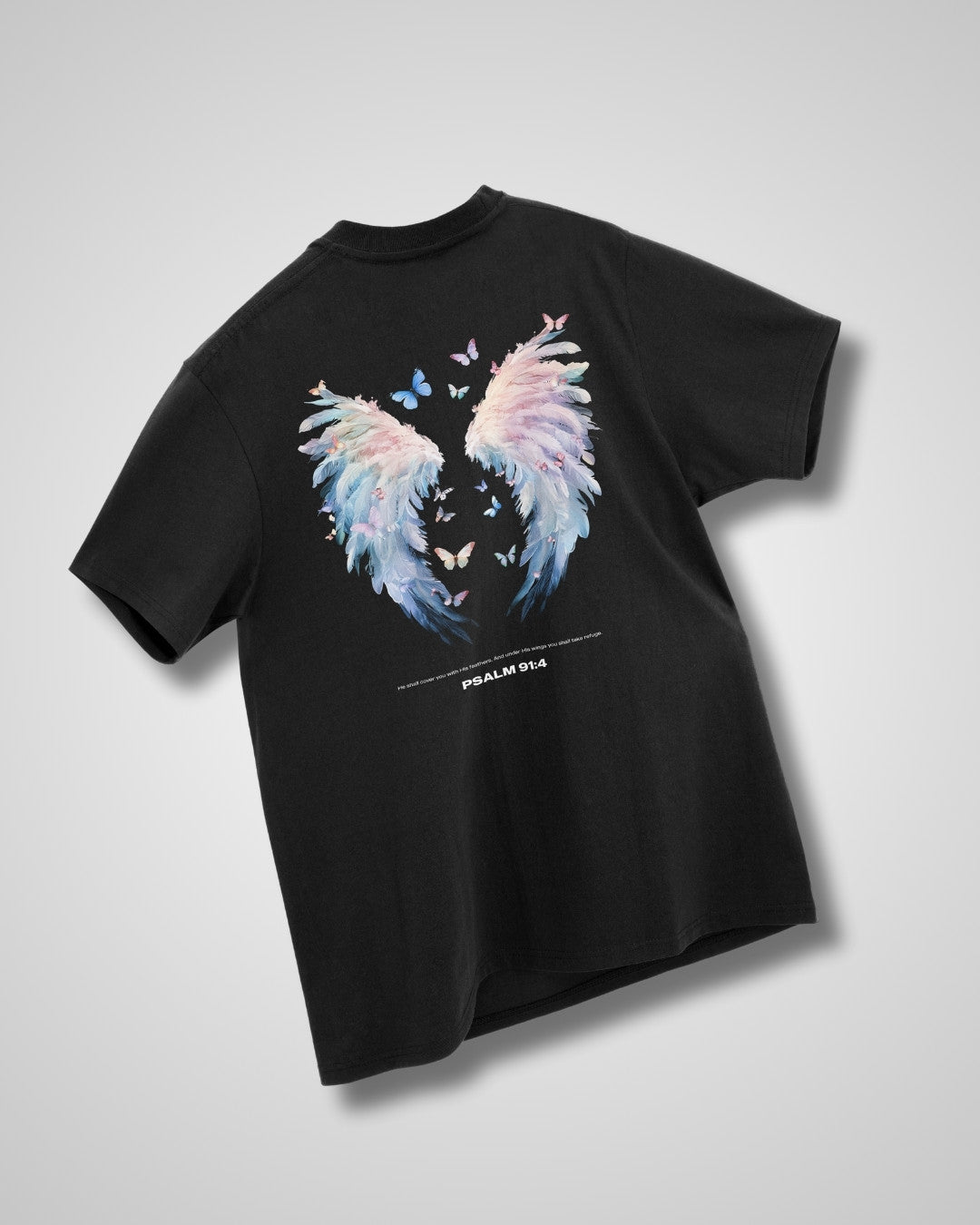 Psalm 91:4 'Under His Wings' Women’s Oversized T-Shirt
