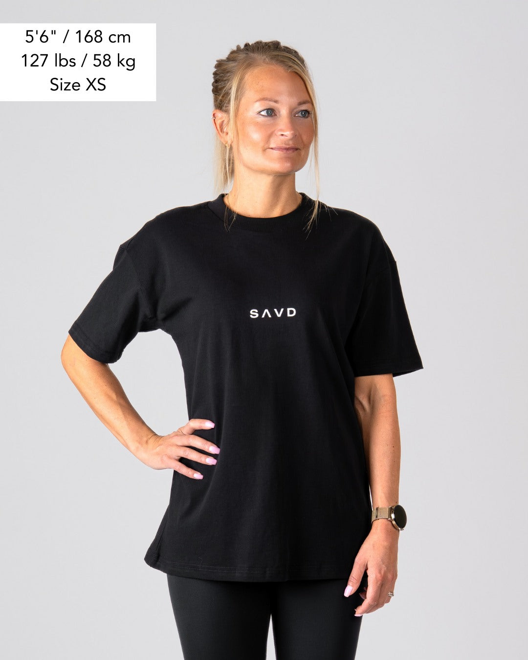 Oversized T-shirt voor dames met de tekst "Loved By God"